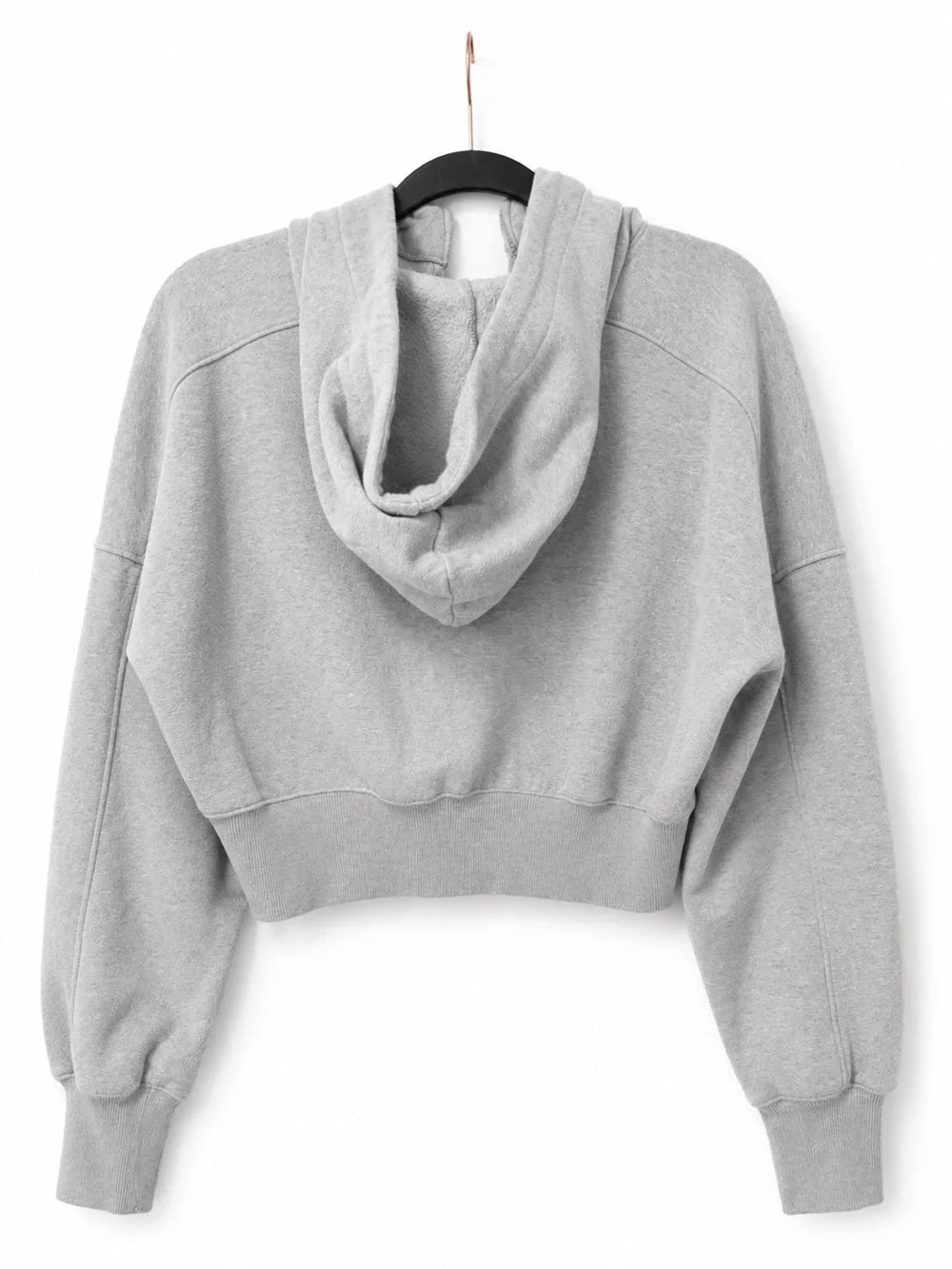 Wild Fable Cropped Zip-Up Hoodie Gray Size Large - Picture 4 of 6
